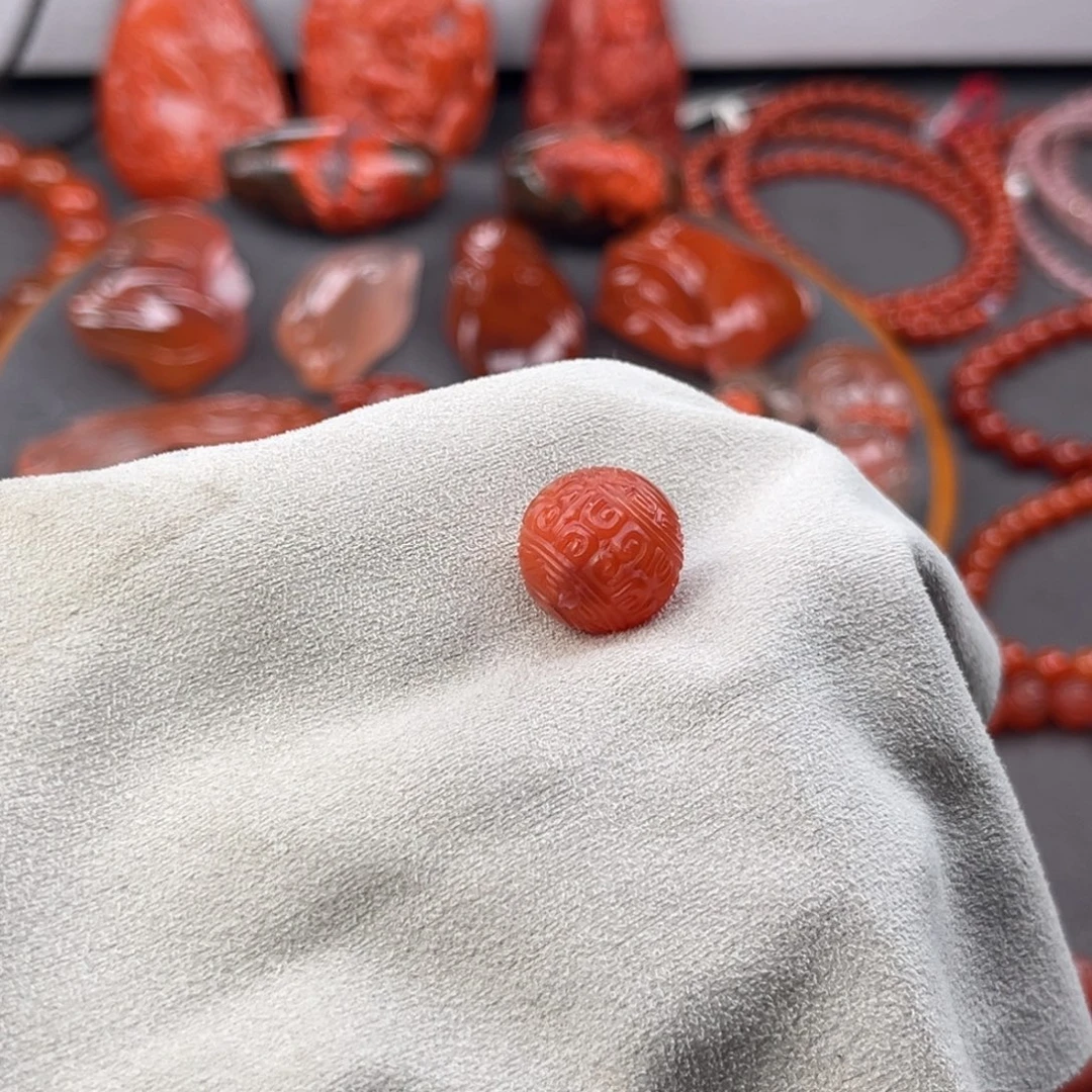 南红玛瑙未镶嵌手链