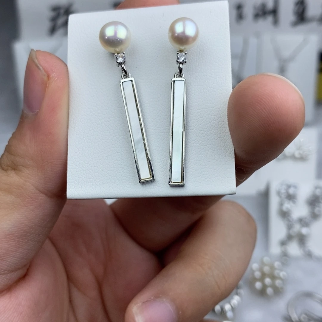 未镶嵌淡水珍珠耳饰