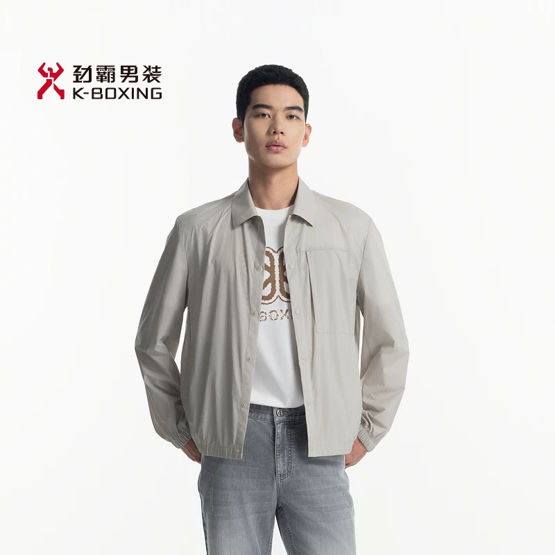 劲霸男装25夏季商场同款商务休闲夏日防紫外线茄克│BKXN2148