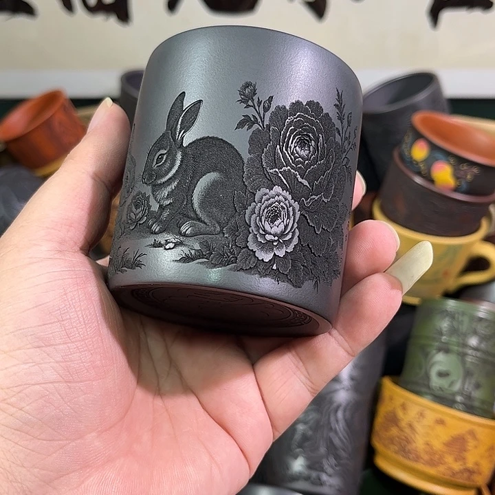 茶杯紫砂全手工紫砂主人杯