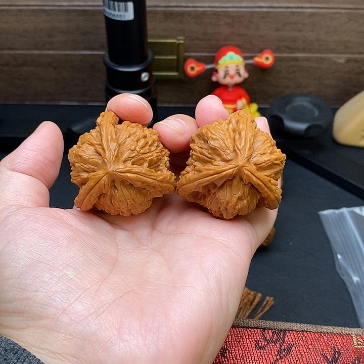 三***人把件文玩核桃白奔