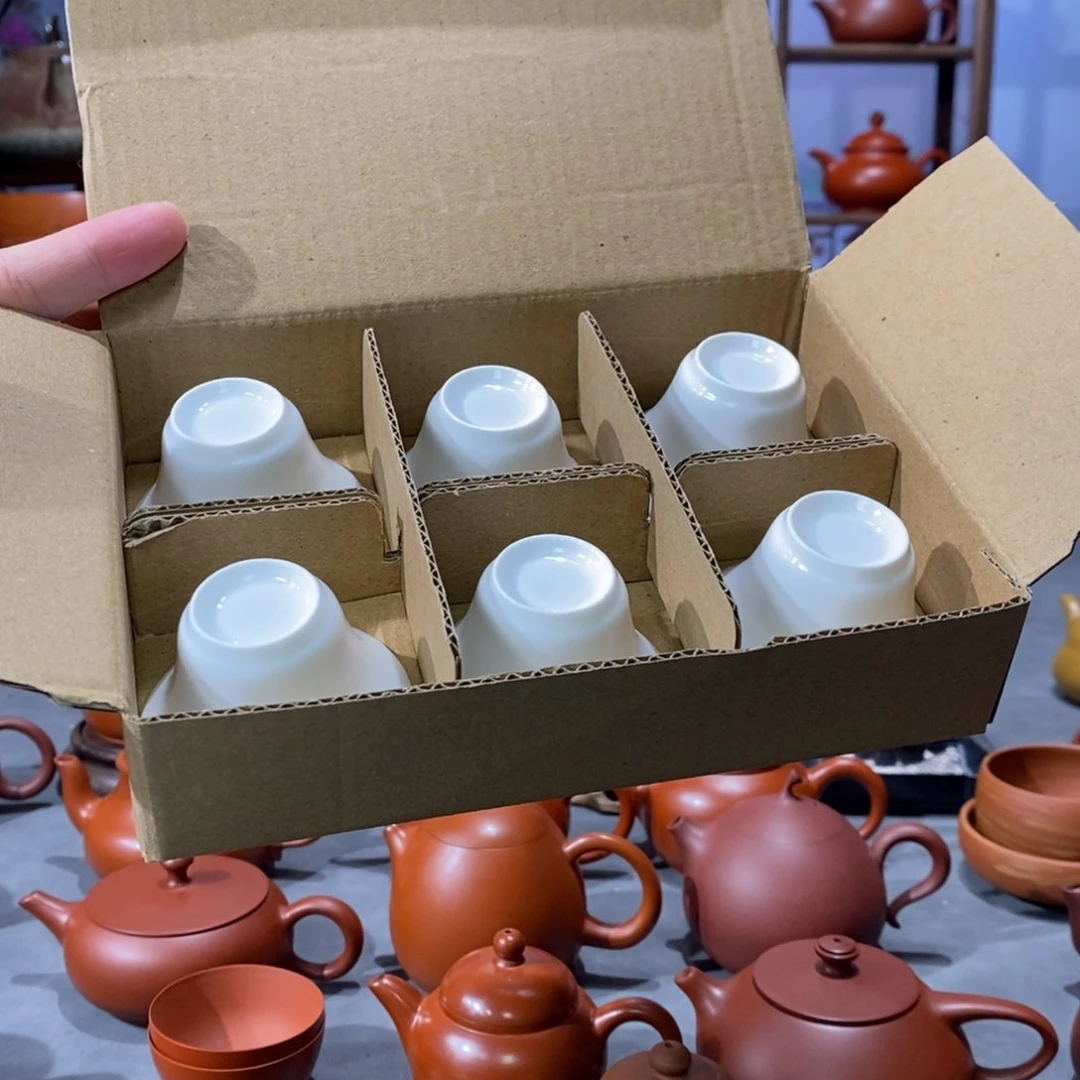 茶壶紫砂福利高骨瓷马蹄6个一盒