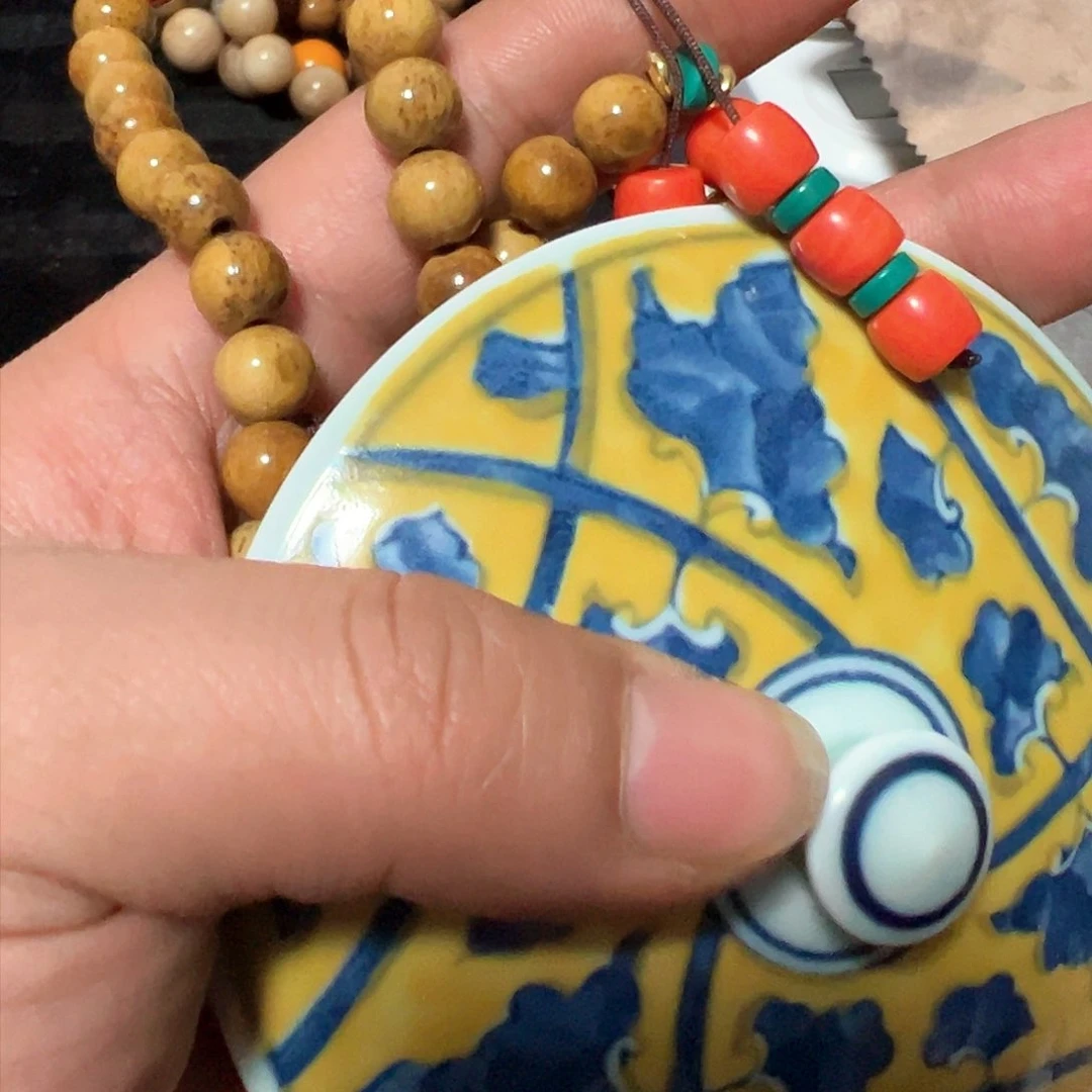 碟心**福瓷器木器工艺摆件