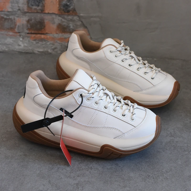 S-GIRL TWTW2025冬季新款增高厚底轮胎底老爹鞋女休闲松糕运动鞋