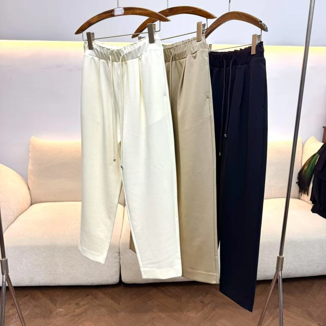 【特价】CKZ4099 意大利客人订单 松紧腰奶奶休闲裤