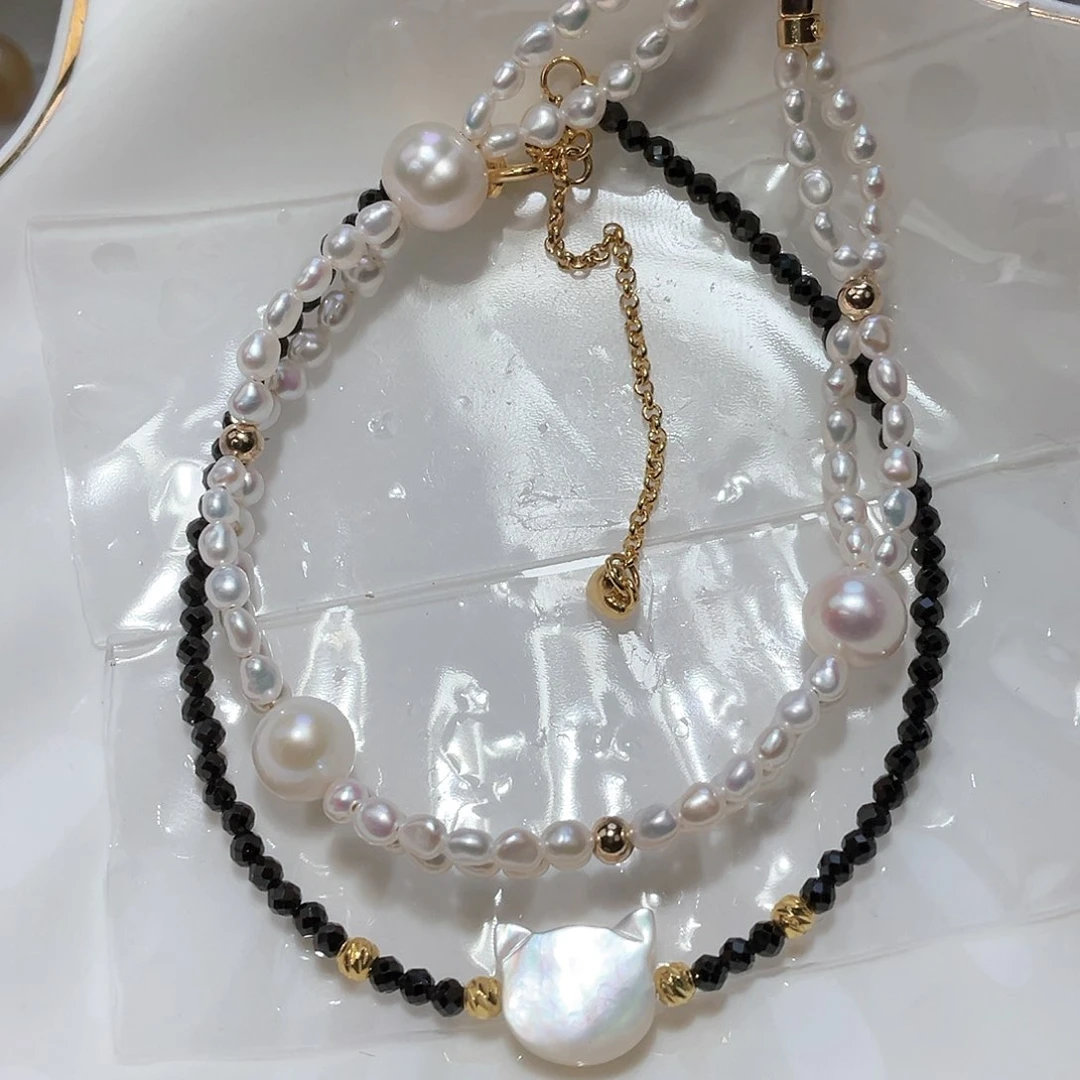 淡水珍珠手绳银S925镶嵌