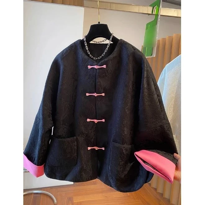 A984春秋季大码胖mm圆领开衫上衣