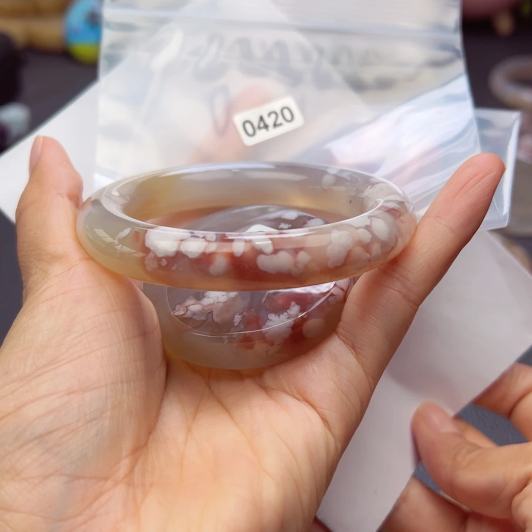 未镶嵌手镯玛瑙/玉髓心*