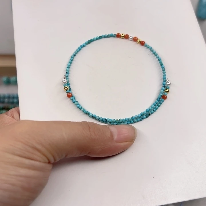 绿松石未镶嵌手串2.0