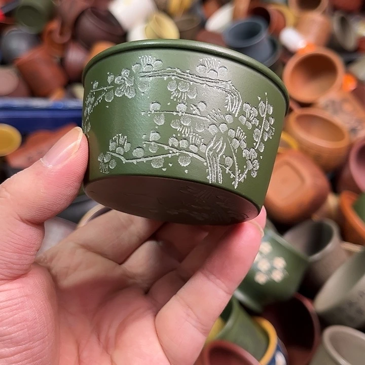 紫砂茶杯全手工紫砂主人杯