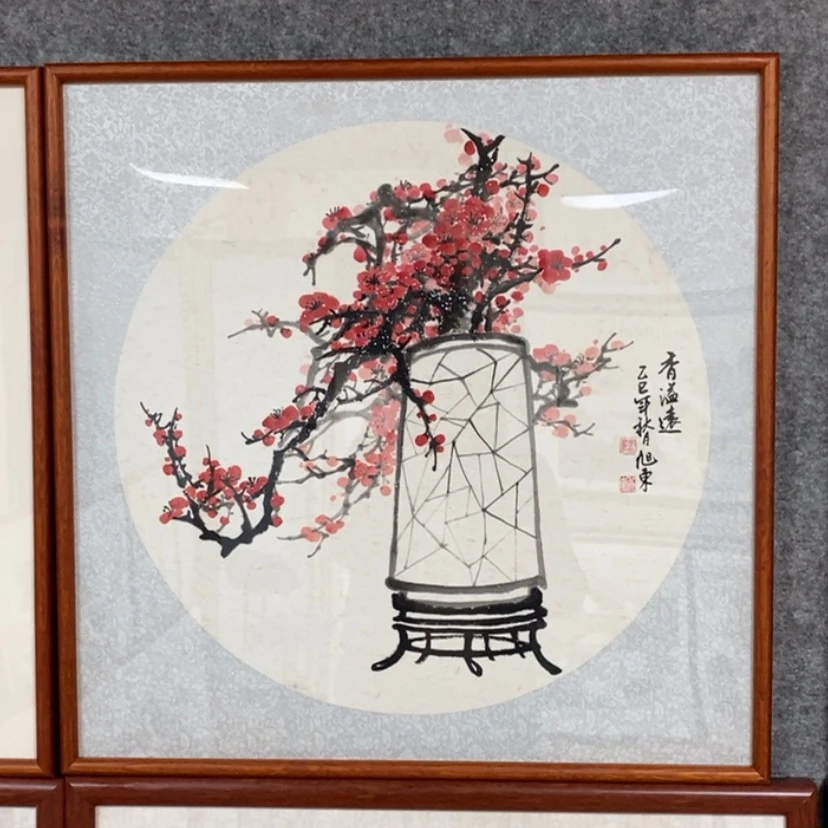 【闪购商品】国画手绘国画带框60.60