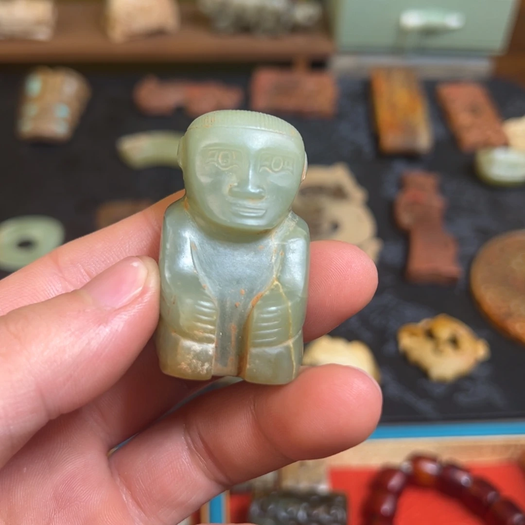 未镶嵌和田玉（糖玉）挂件好*哥