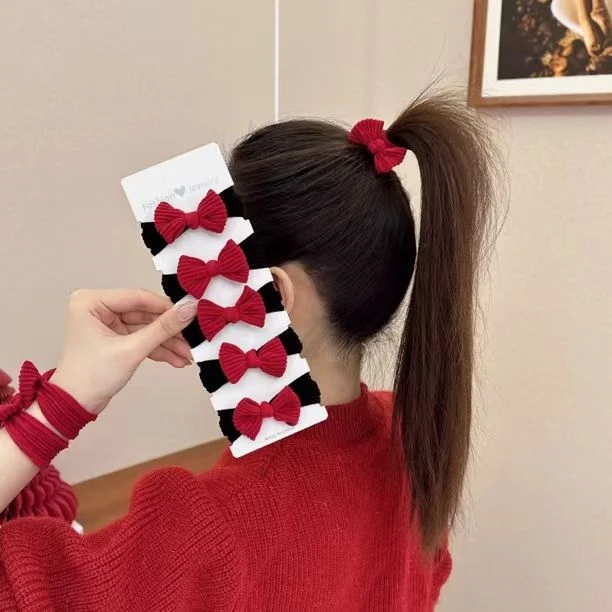 新年蝴蝶发绳20根高弹力发绳柔软舒适扎头发