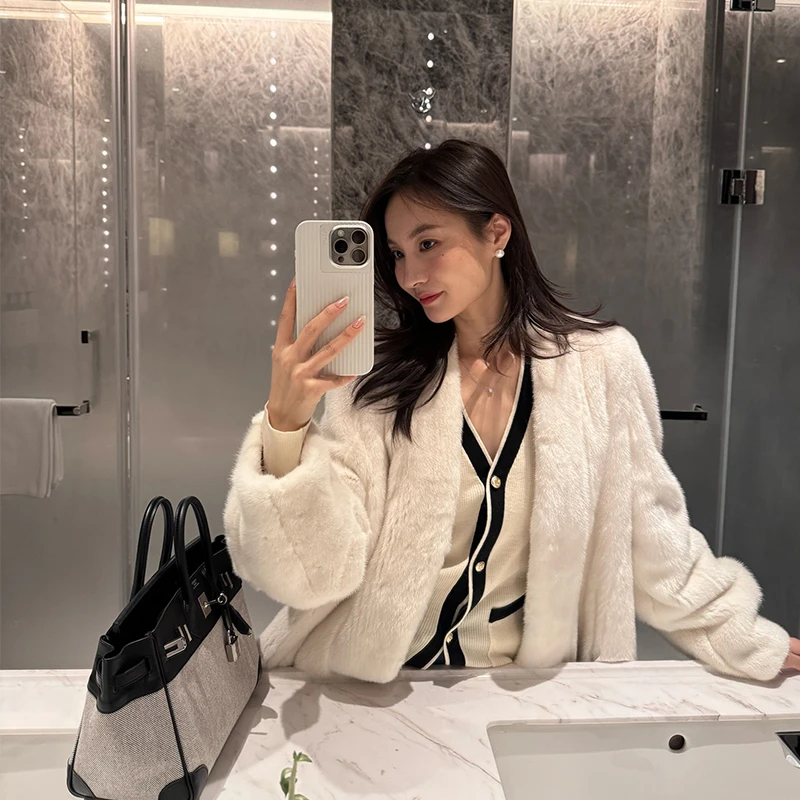 KEEP KAPU靠谱【白富美】新款丹麦进口紫标小母貂皮草外套KP25136