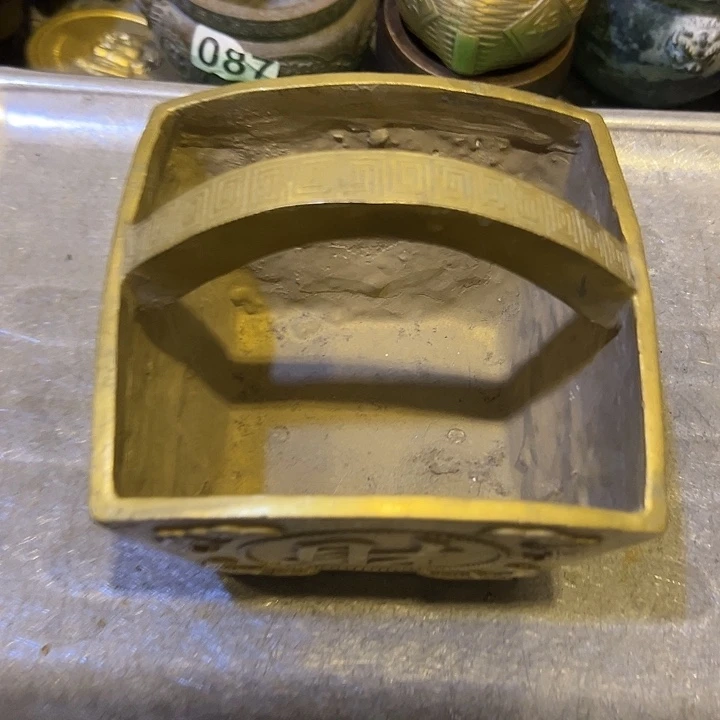 我***情黄铜摆件，文房工艺品摆件