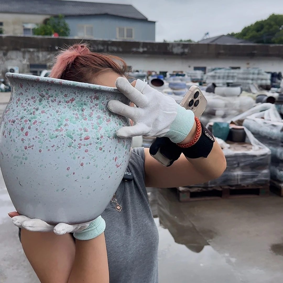 紫砂花盆王嫂花盆0726-五大花高23口21