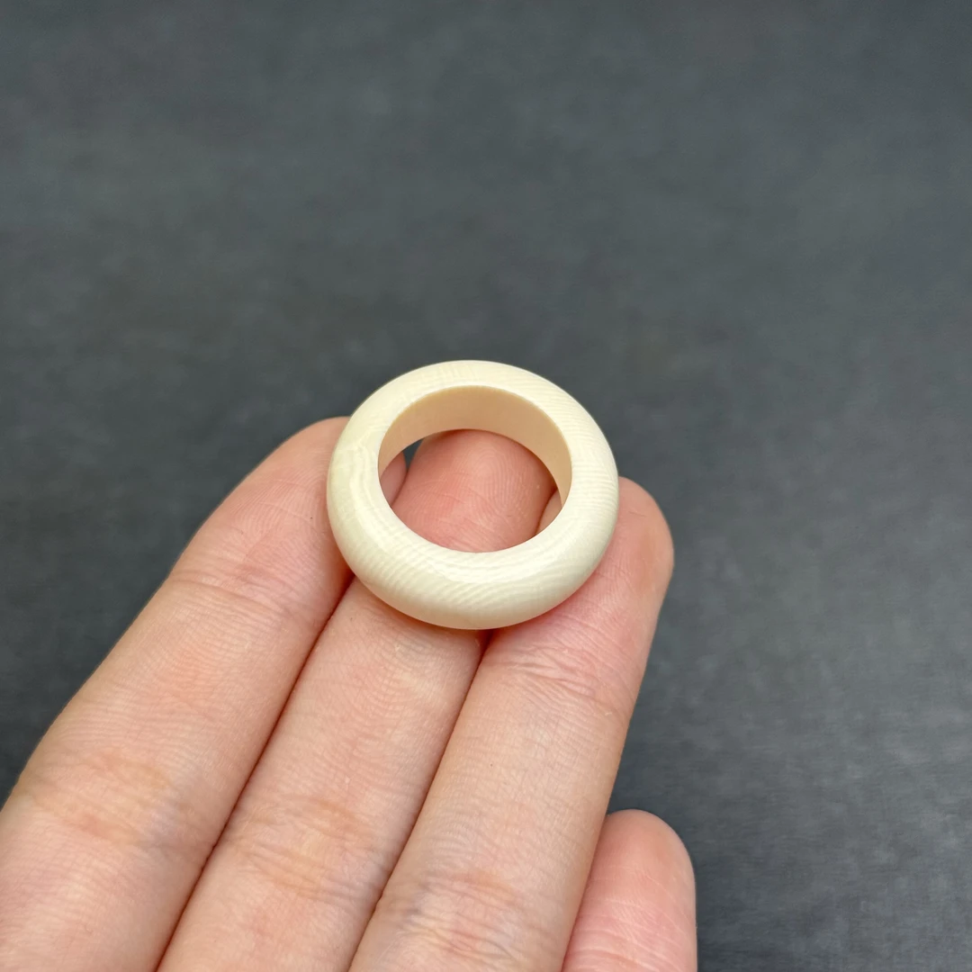 X7790天然猛犸牙 扳指 17.3*8.3mm支持鉴定 假一罚四