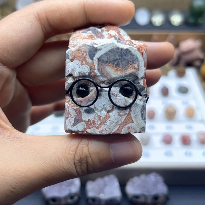 石材未镶嵌原石小摆件