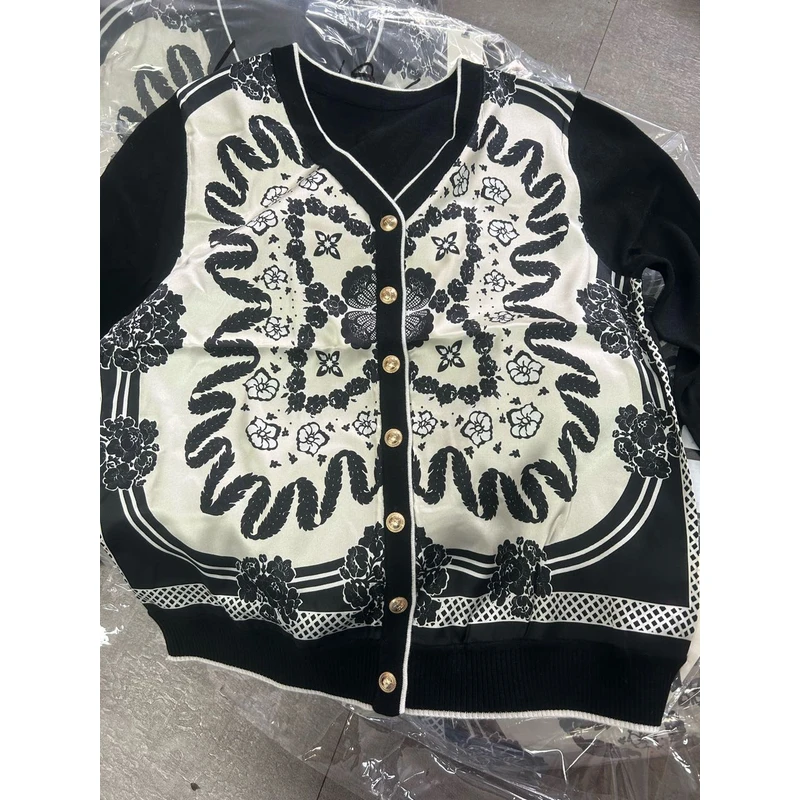 【清仓福利】AW 24031重磅真丝拼接夏爽丝短袖上衣