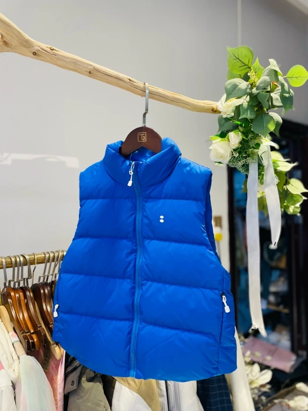 DDR12107净色羽绒马甲【120-160】（非质量不退换）