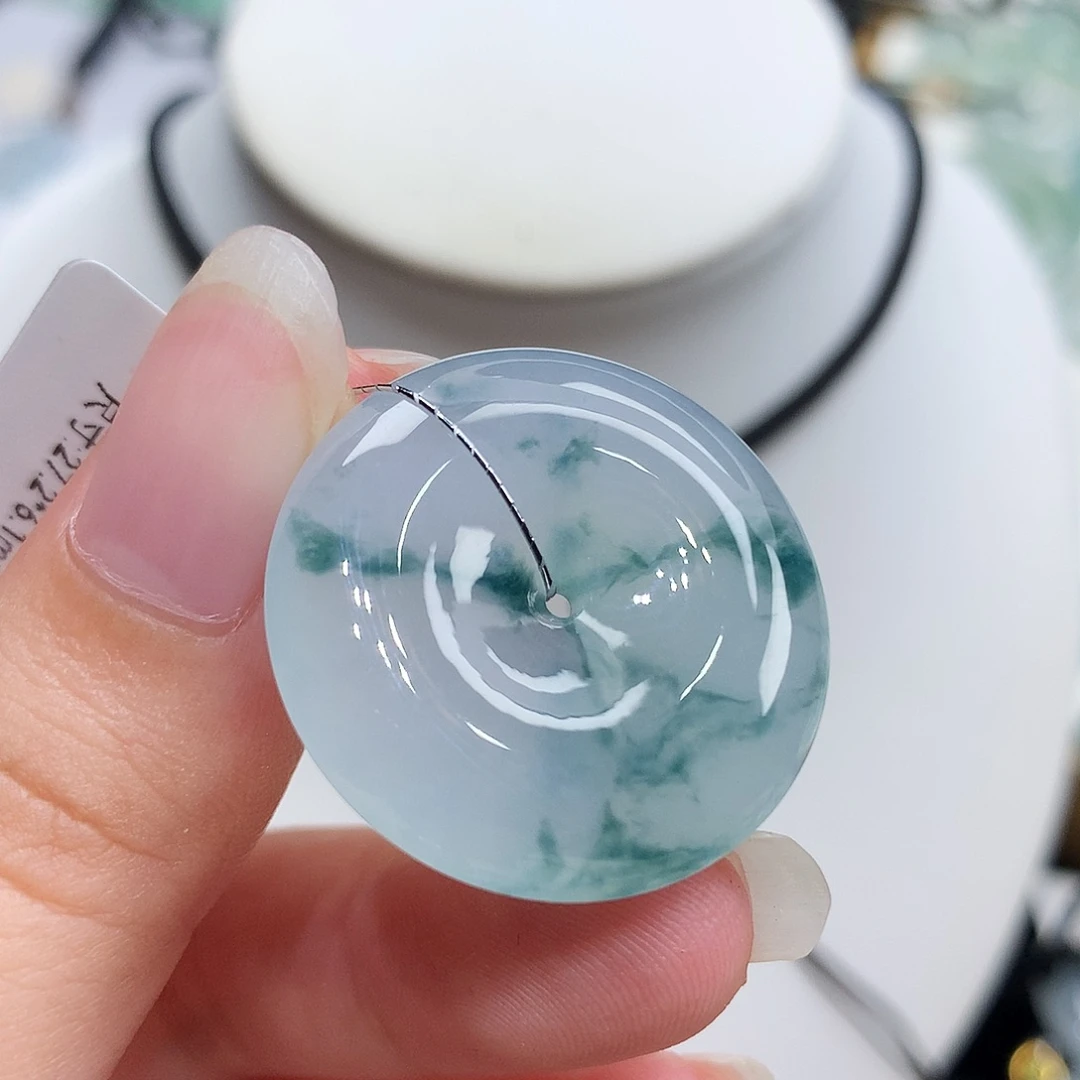 翡翠未镶嵌胸饰翡翠102，27.2/6.1