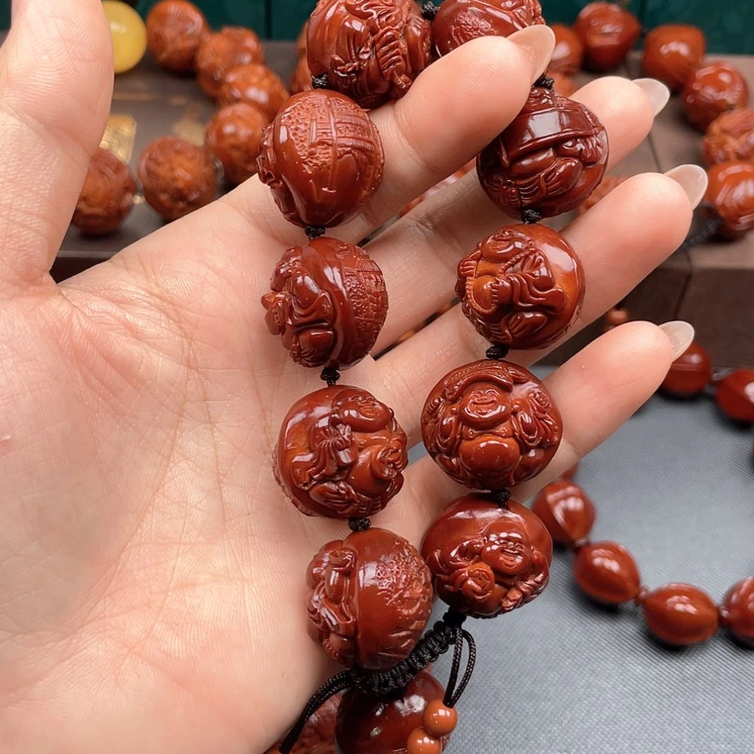 橄榄核手串疯**癫弥勒手串