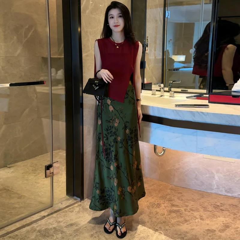 休闲风时尚套装复古女装江南风刺绣新中式欧若智性风