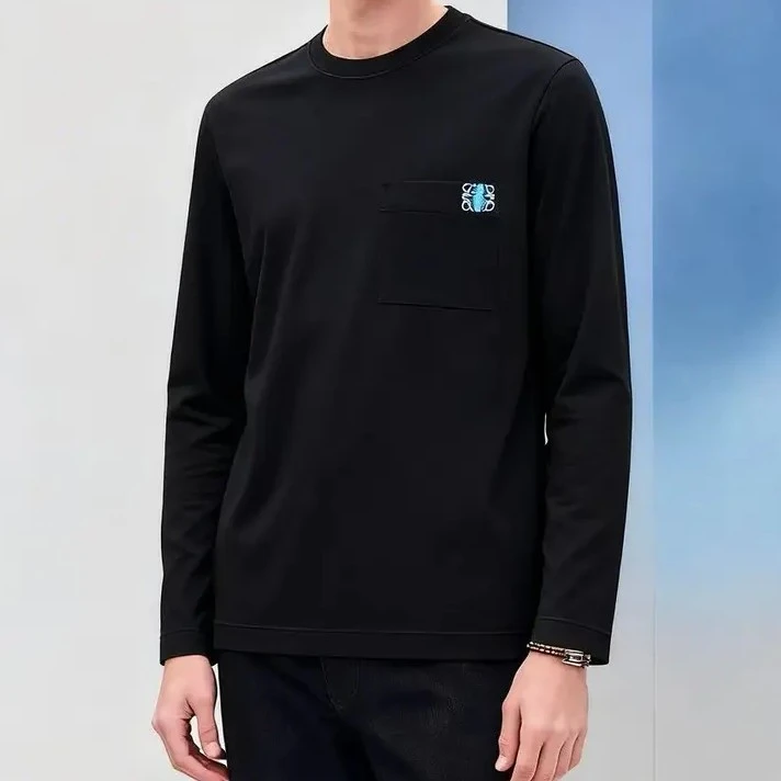 SSR初秋上新小熊刺绣圆领长袖潮流舒适百搭男女同款长袖