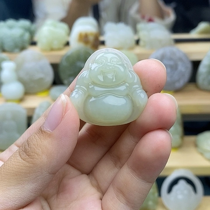 麦***菜和田玉未镶嵌挂件