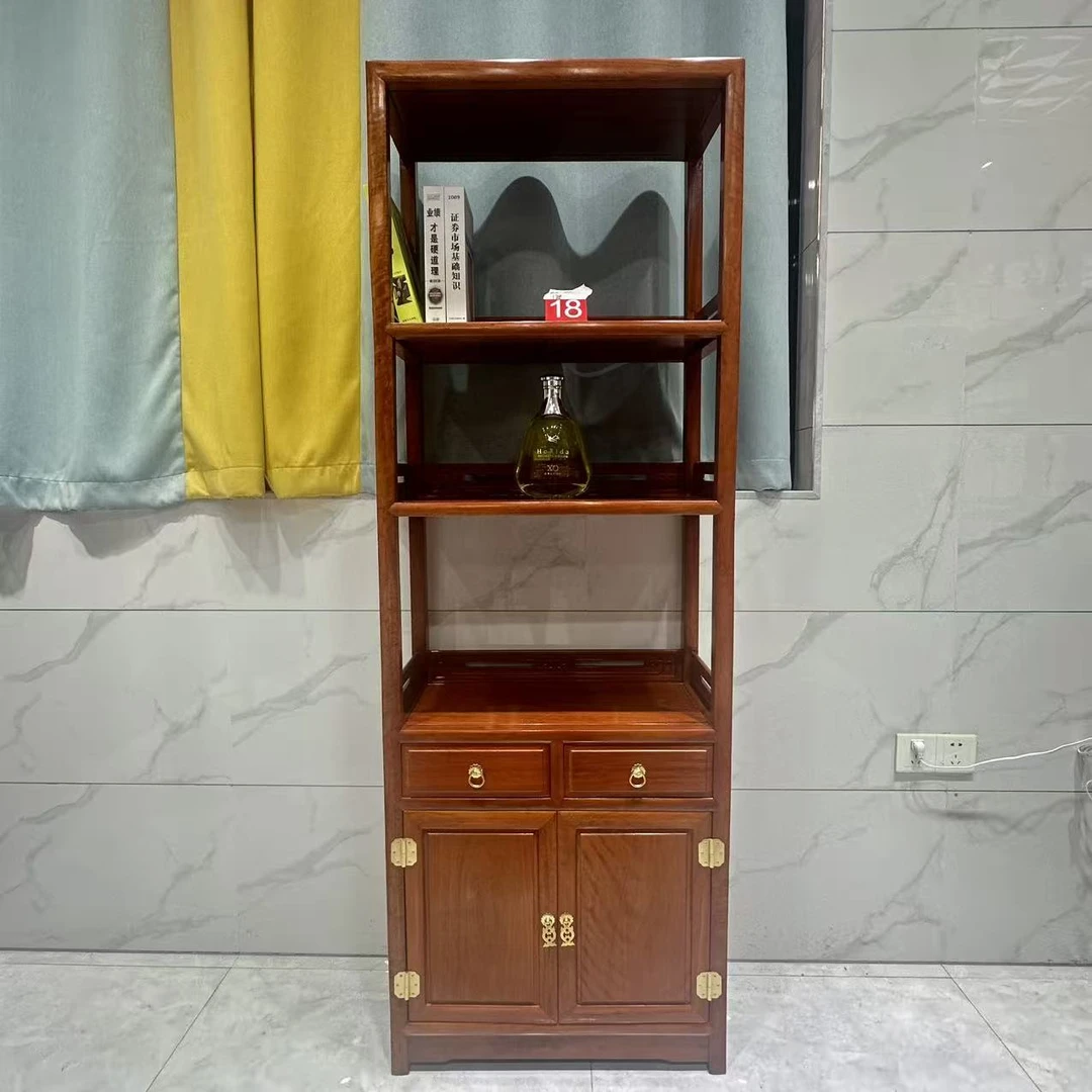 花梨木书柜实木多层博古架客厅隔断柜尺寸62*32*178cm