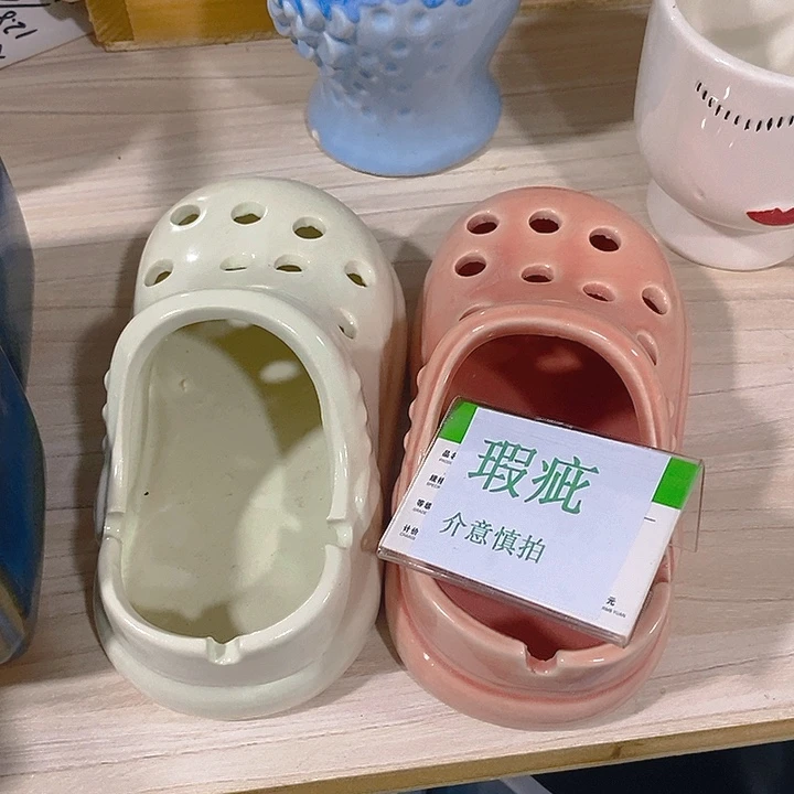 摆件多肉瑕疵盆有孔