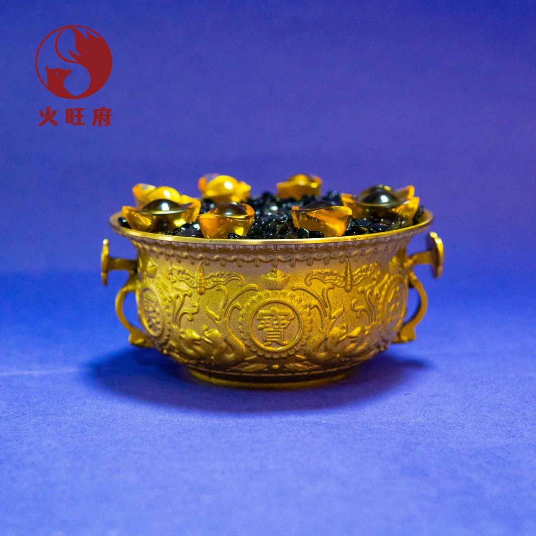 【火旺府】宝盆家居铜摆件