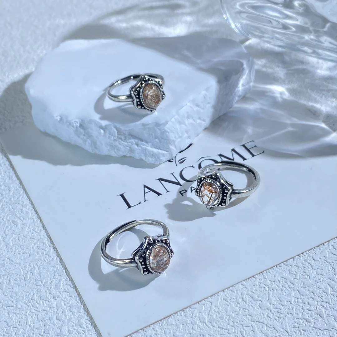 天然黑金超戒指多样性随机发一8