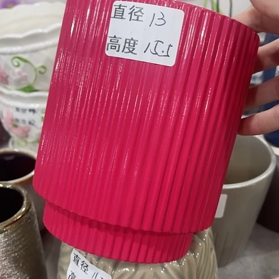 多肉绿植陶瓷花盆9.9包邮，有孔