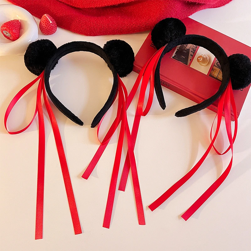 魔童2哪咤丸子头假发发箍女2025新款装扮发卡儿童可爱cos哪吒头箍