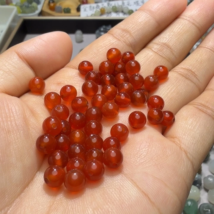未镶嵌和田玉珠宝半成品卡六50颗