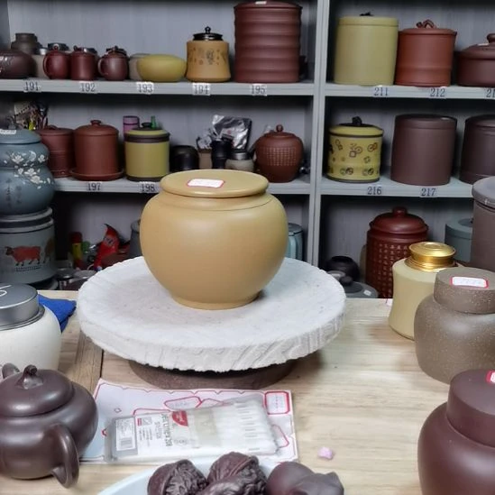 紫砂茶叶罐正品一斤装吸力罐全手工素面7620