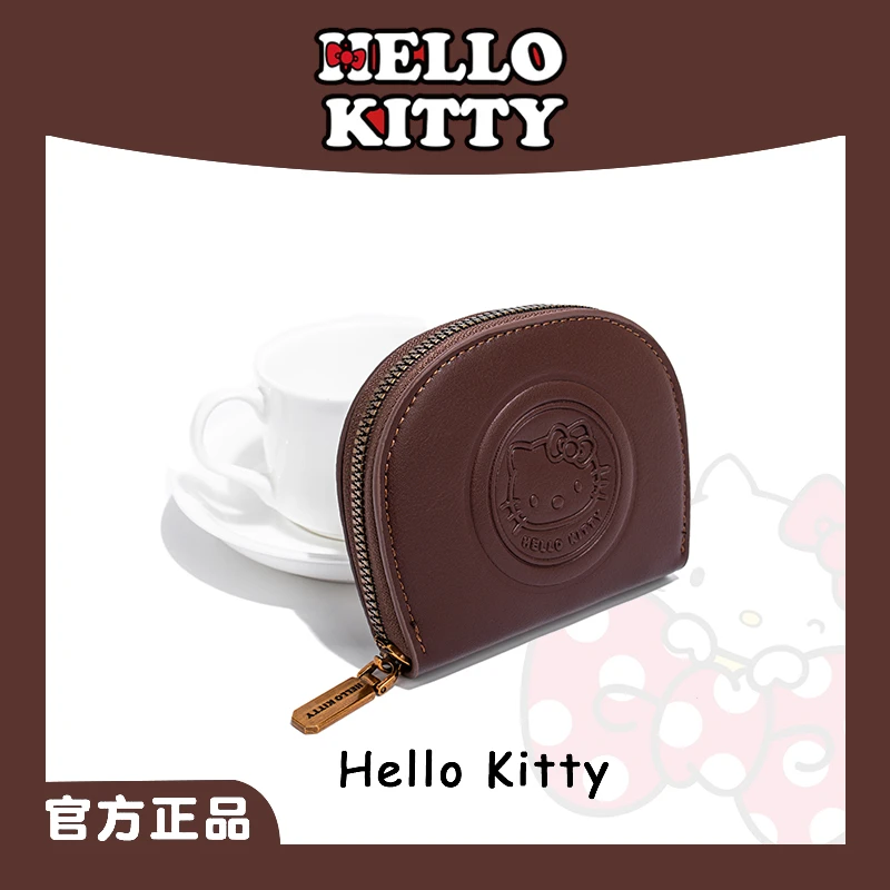 HELLO KITTY/凯蒂猫压花复古时尚简约卡包多功能零钱包经典皮钱包
