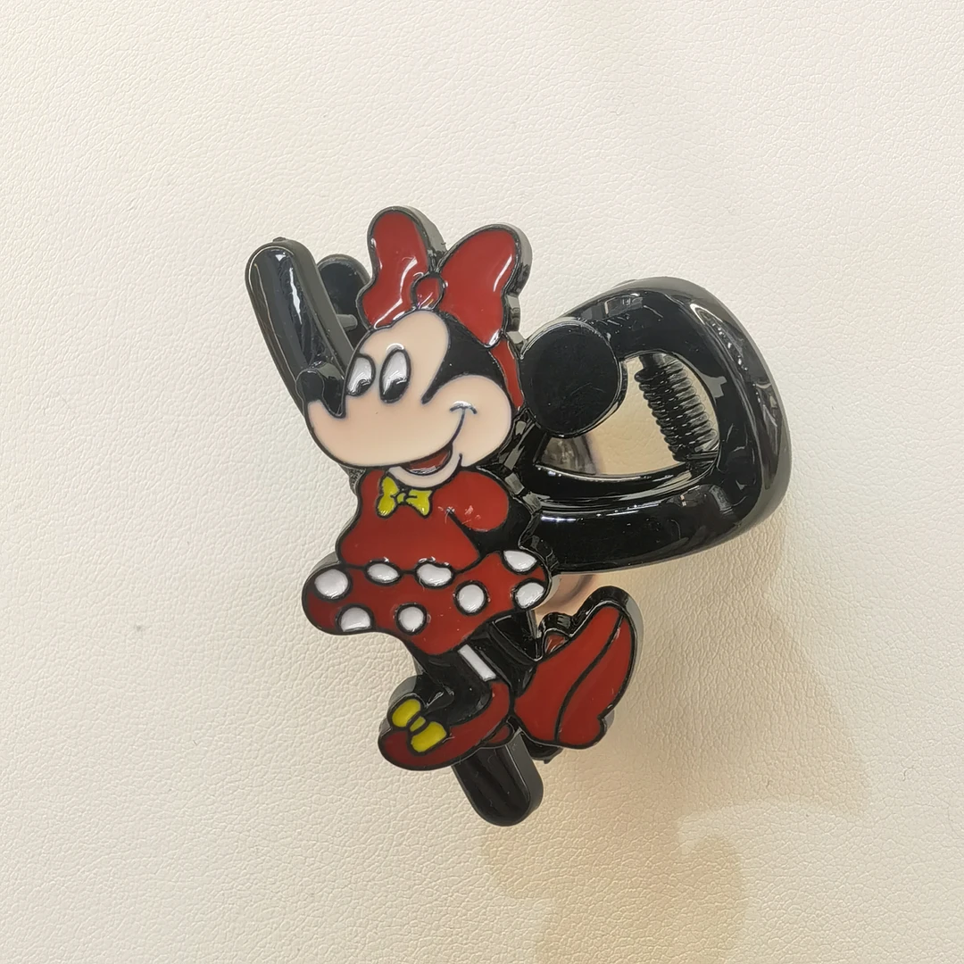 C537红色米妮AB面刘海小抓夹