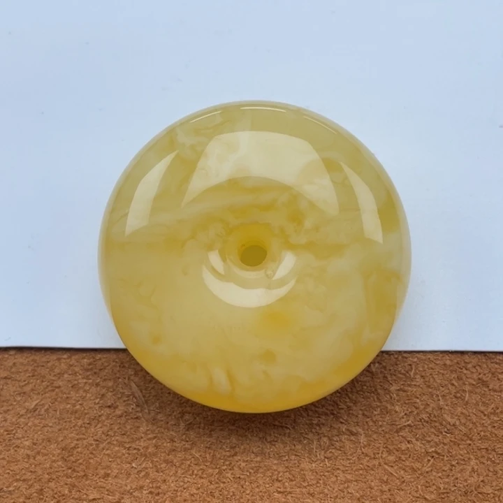 裸石蜜蜡未镶嵌蜜蜡平安扣重22.8