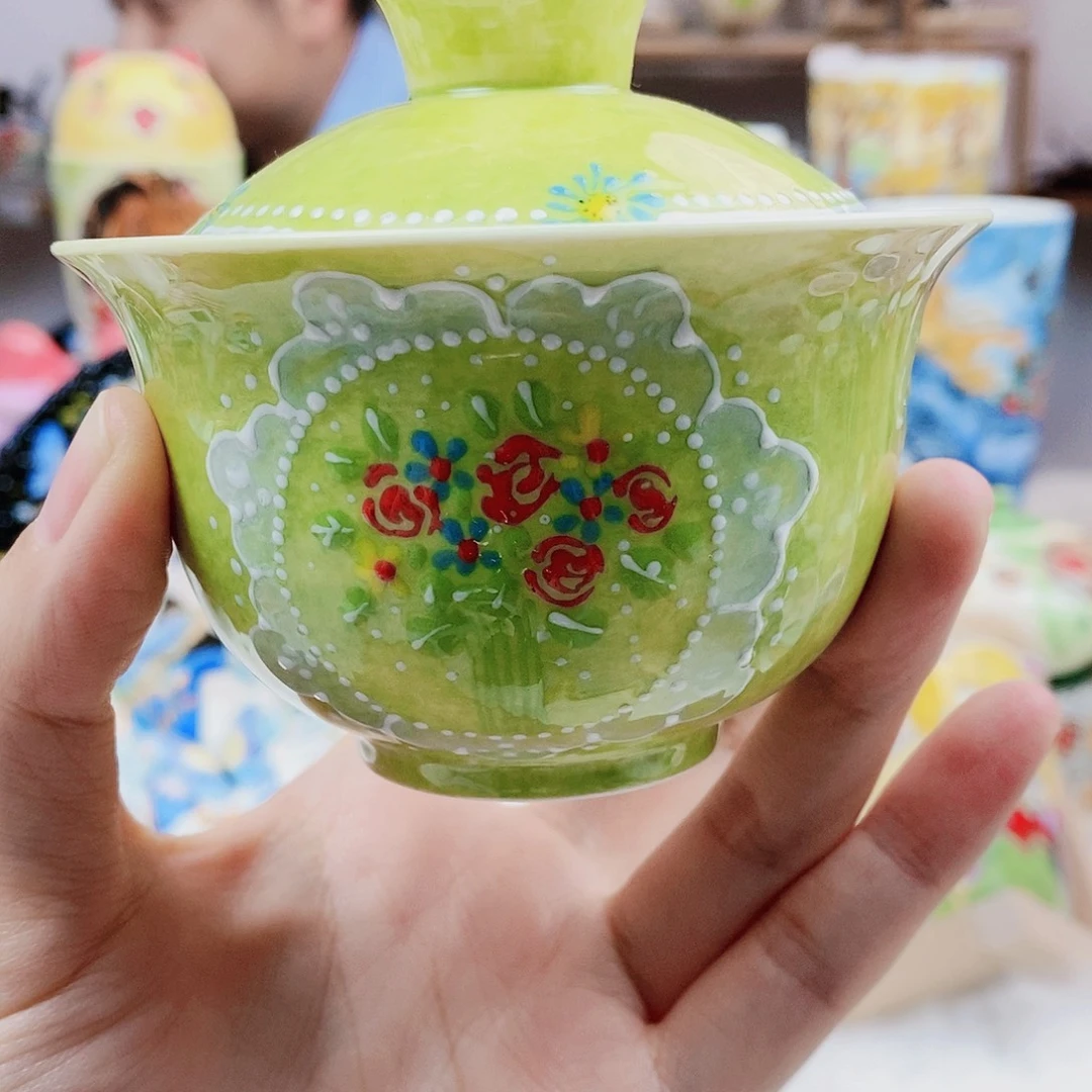 瓷片微瑕，董董文创手绘陶瓷