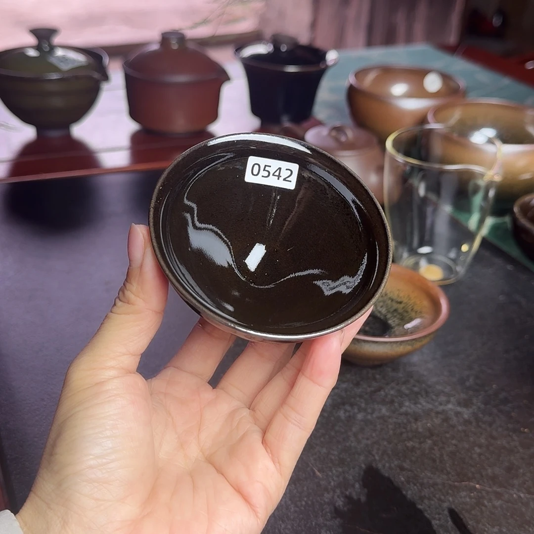 茶盏0542建窑建盏·柴烧·手工·原矿·铁胎