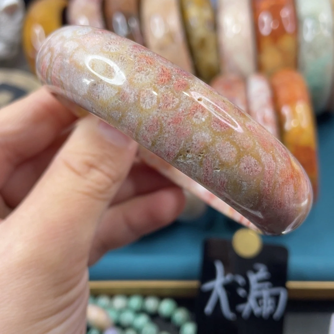 未镶嵌手镯硅化玉
