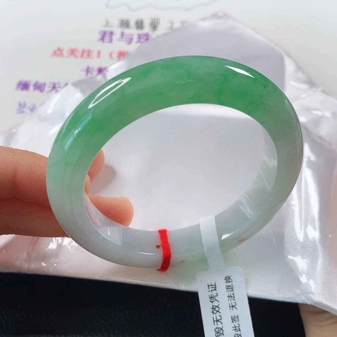 翡翠手镯未镶嵌 正圈⑨⑨性价比超高❤️