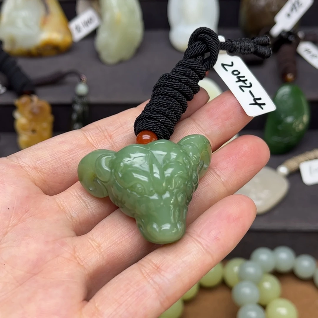 和田玉（碧玉）挂件未镶嵌