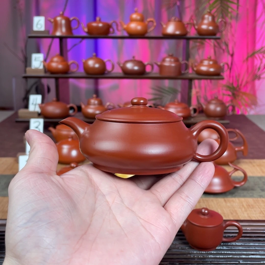 六***哥紫砂茶壶精工明炉120cc