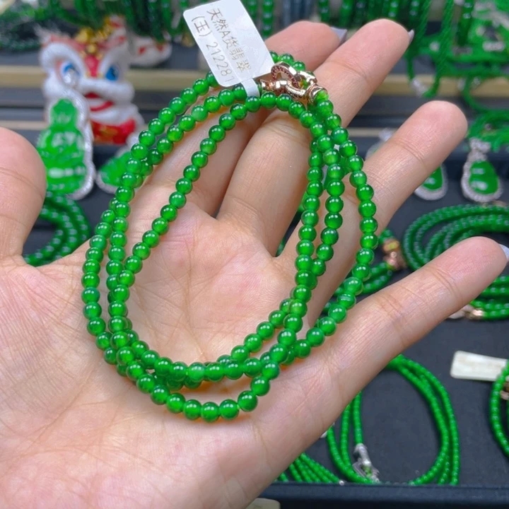 翡翠未镶嵌颈饰项链4