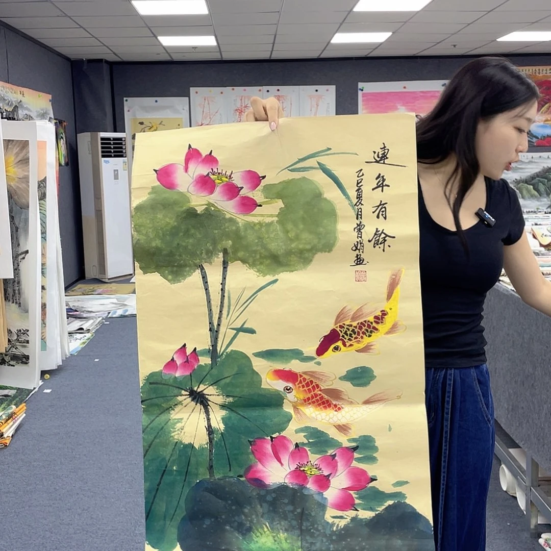 国画作品小姐姐放漏…
