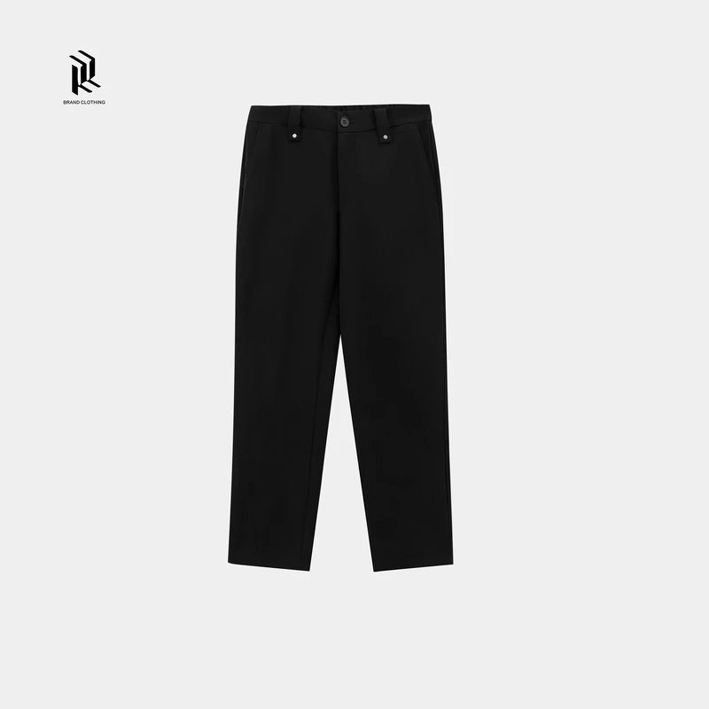 【品牌半价】夏季新款百搭时尚复古净版男休闲裤直筒西裤q96
