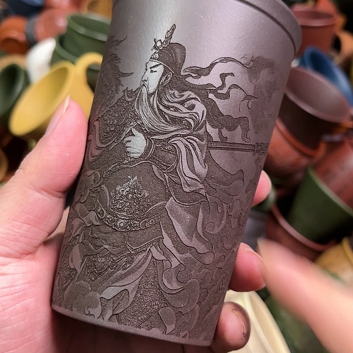 紫砂茶杯全手工紫砂主人杯